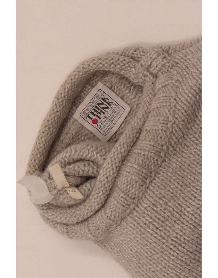 Think Pink Pull à col rond pour homme IT 52 Large Gris