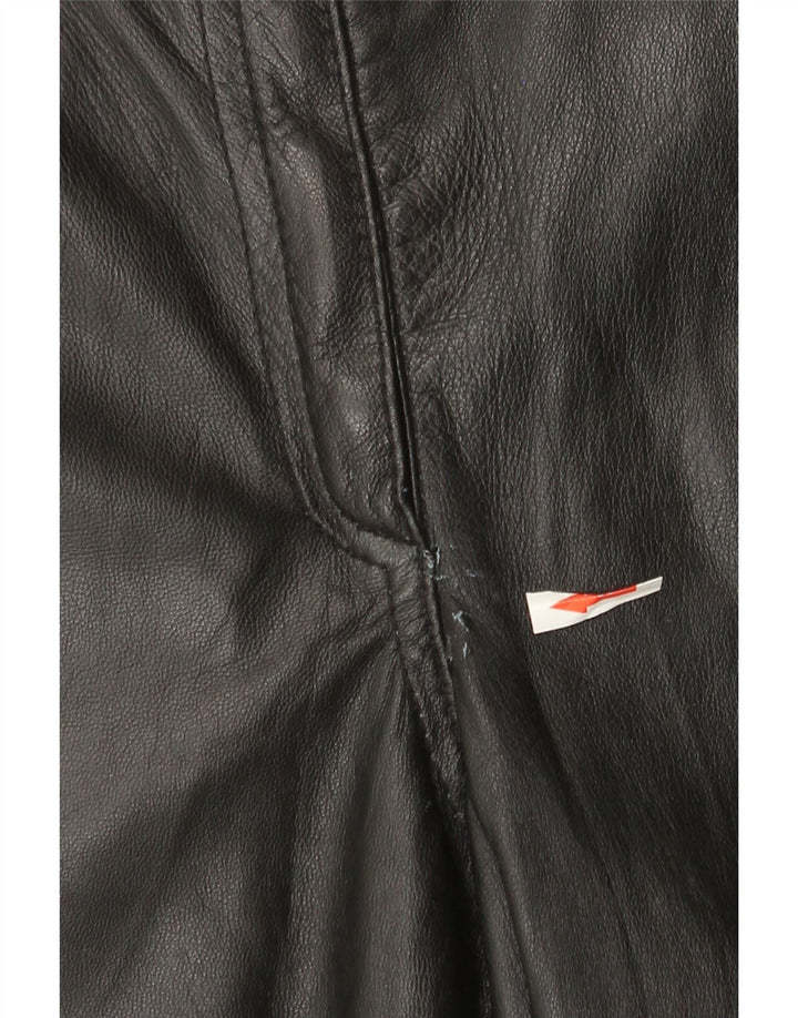 Scirocco Pantalon fuselé en cuir pour femme IT 42 Medium W30 L29 Cuir noir