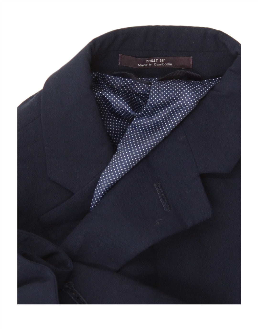 Marks & Spencer Veste blazer slim à 2 boutons pour homme UK 38 Bleu marine moyen