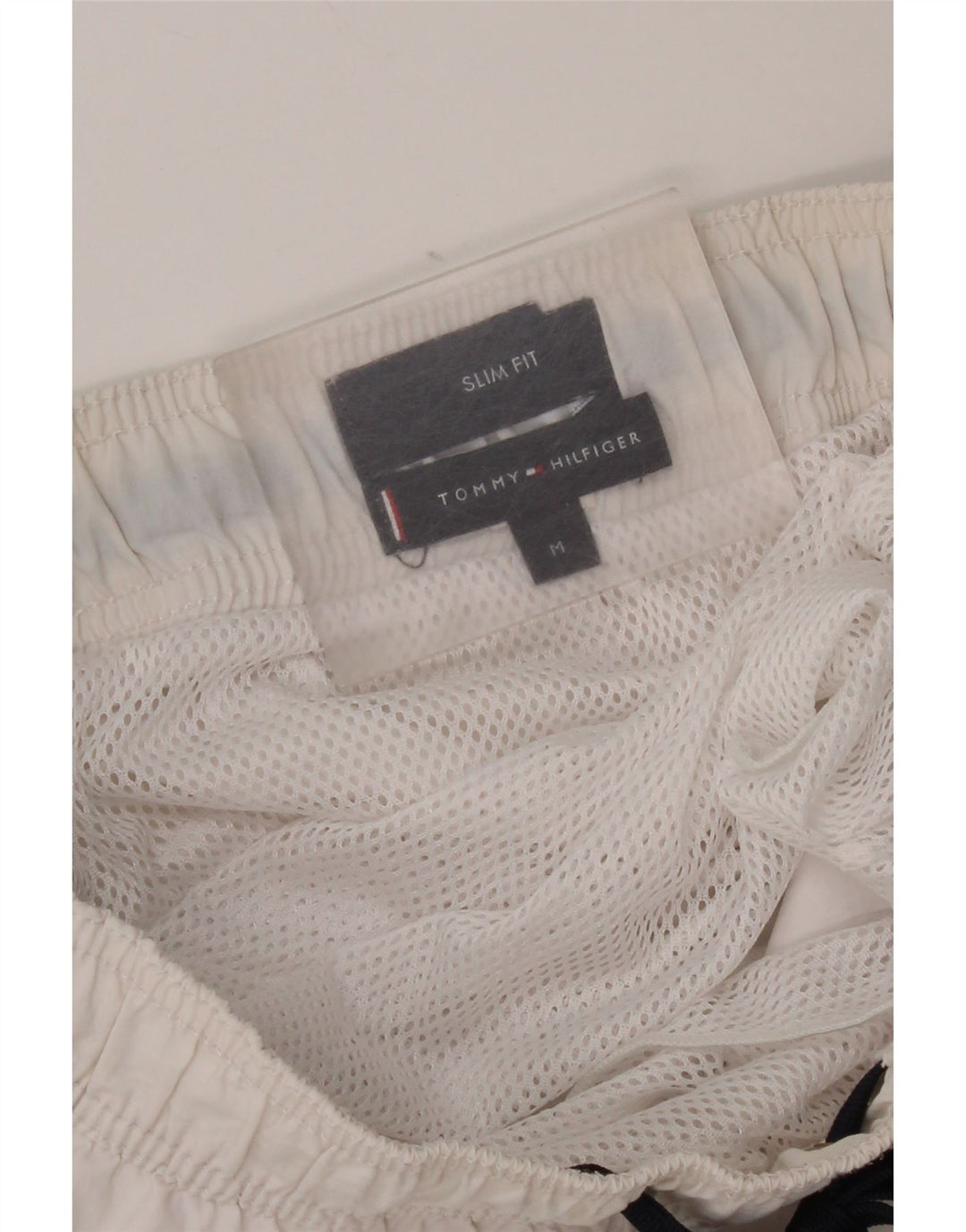 Tommy Hilfiger Short de bain graphique pour femme UK 12 Blanc moyen