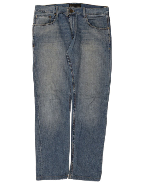 Zara Jean droit pour homme EU 34 Large W34 L31 Bleu
