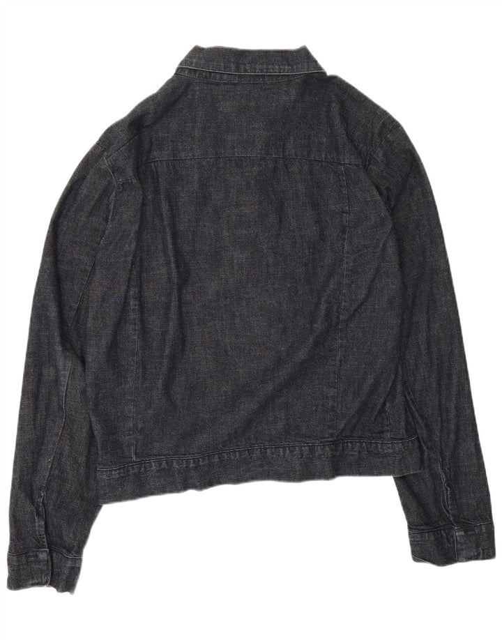 Diesel Veste en Jean Homme UK 40 Large Bleu Marine Coton