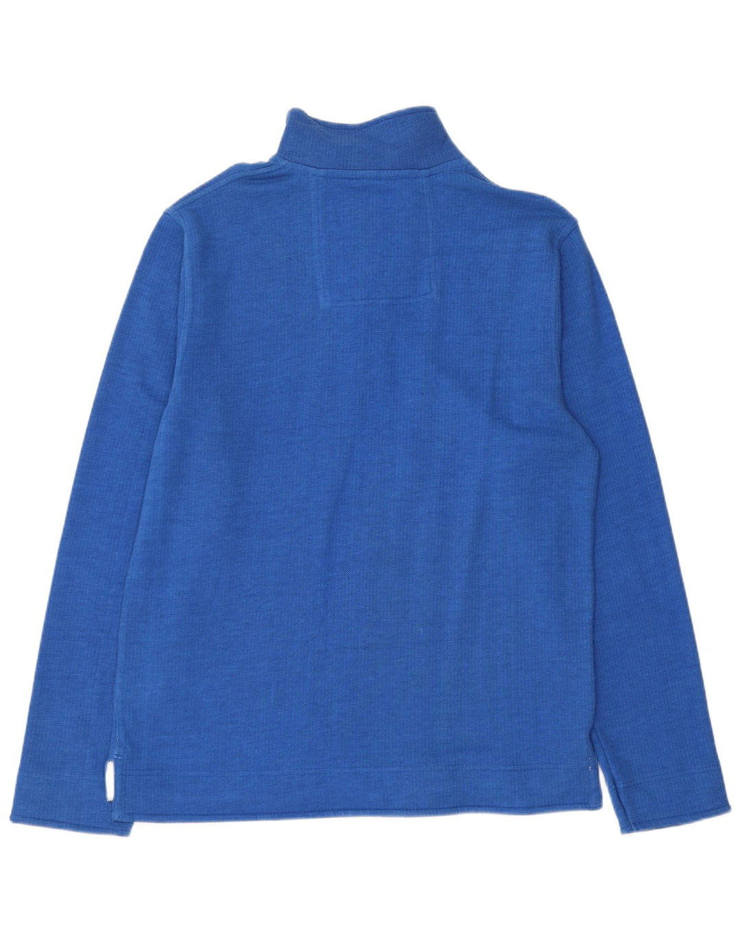 Crew Clothing Sweat-shirt à col zippé pour homme en coton bleu moyen