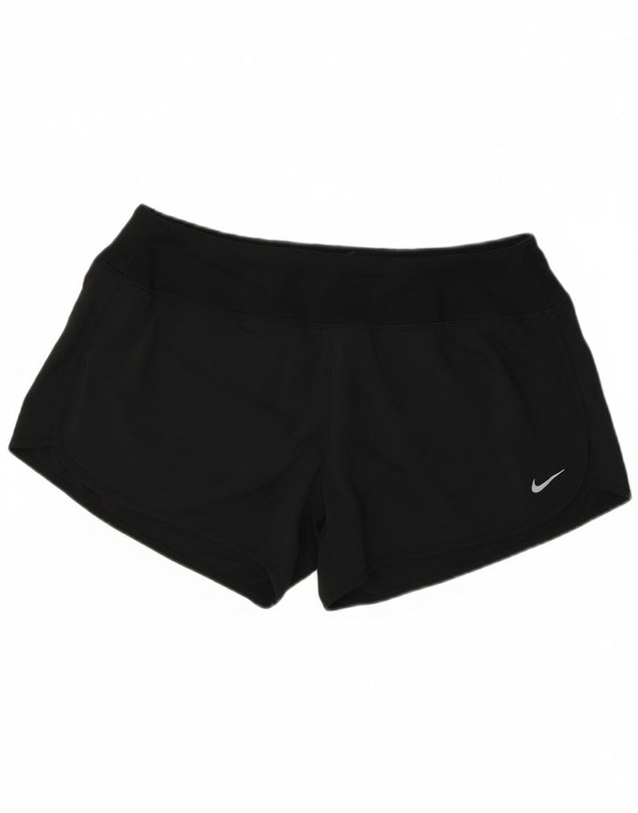 Nike Short de sport Dri Fit pour femme en polyester noir moyen