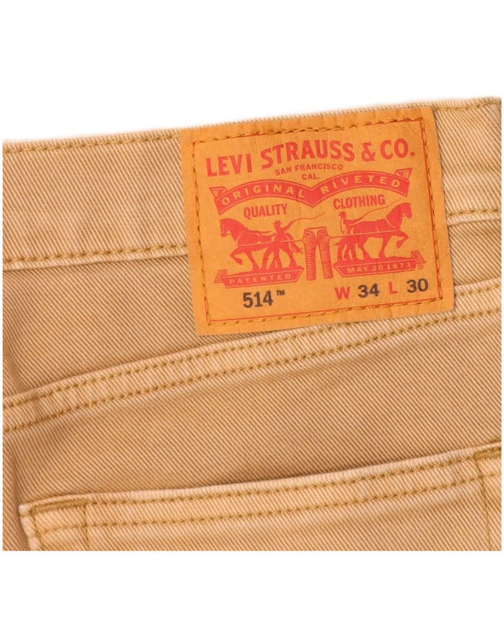 Levi's Short en Jean 514 Homme W34 Large Beige Coton