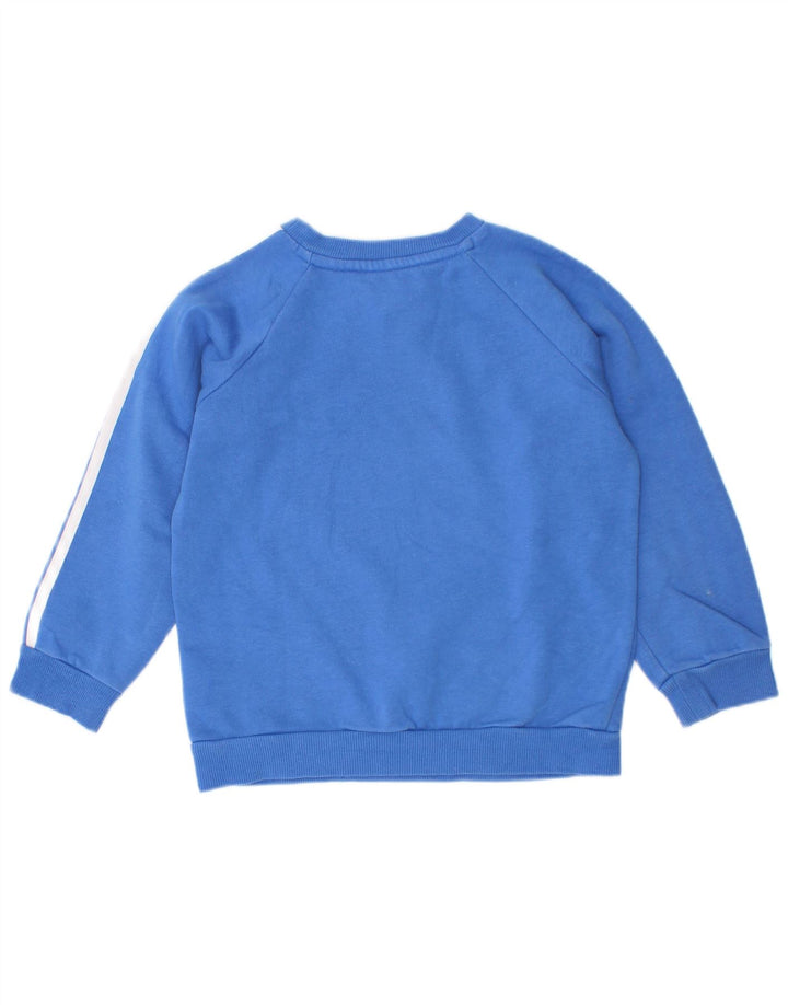 Adidas Sweat-Shirt Graphique Garçon 2-3 Ans Bleu Coton