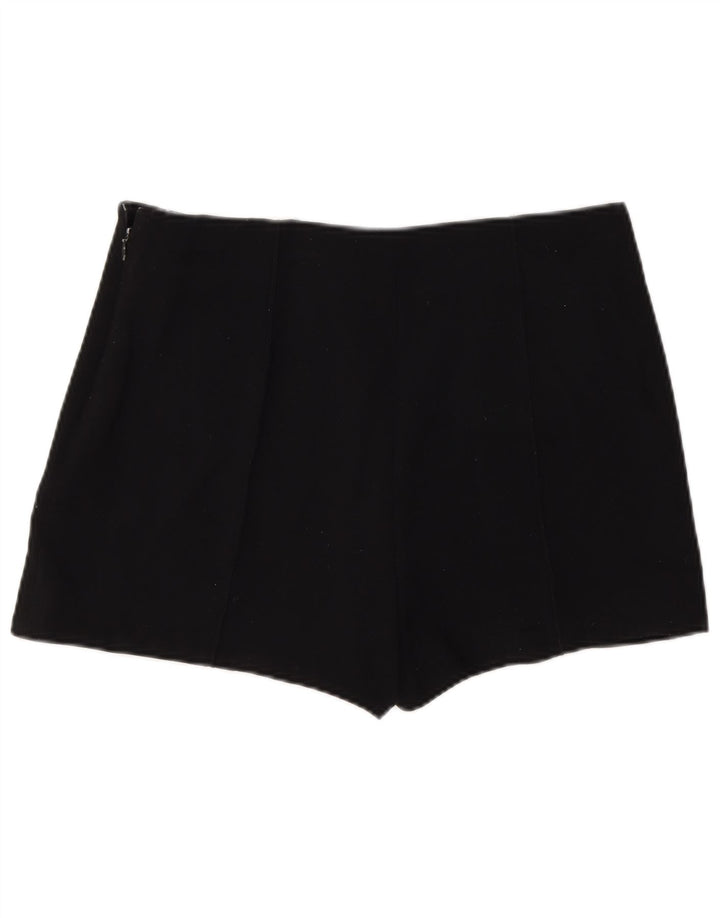 Zara Femme Hot Pants Large W30 Noir Polyester