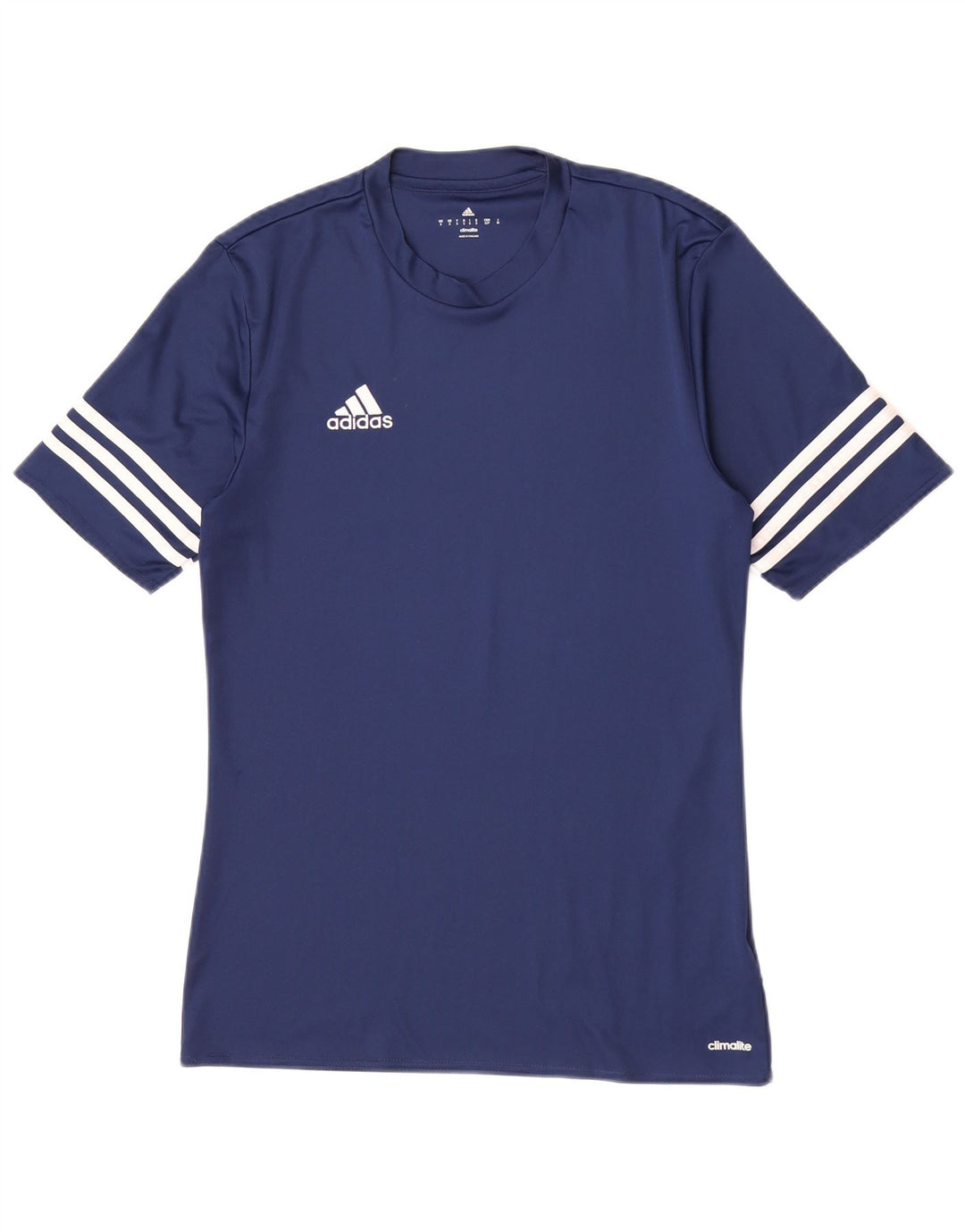 Adidas Hommes Climalite T-Shirt Haut Petit Bleu Marine Polyester