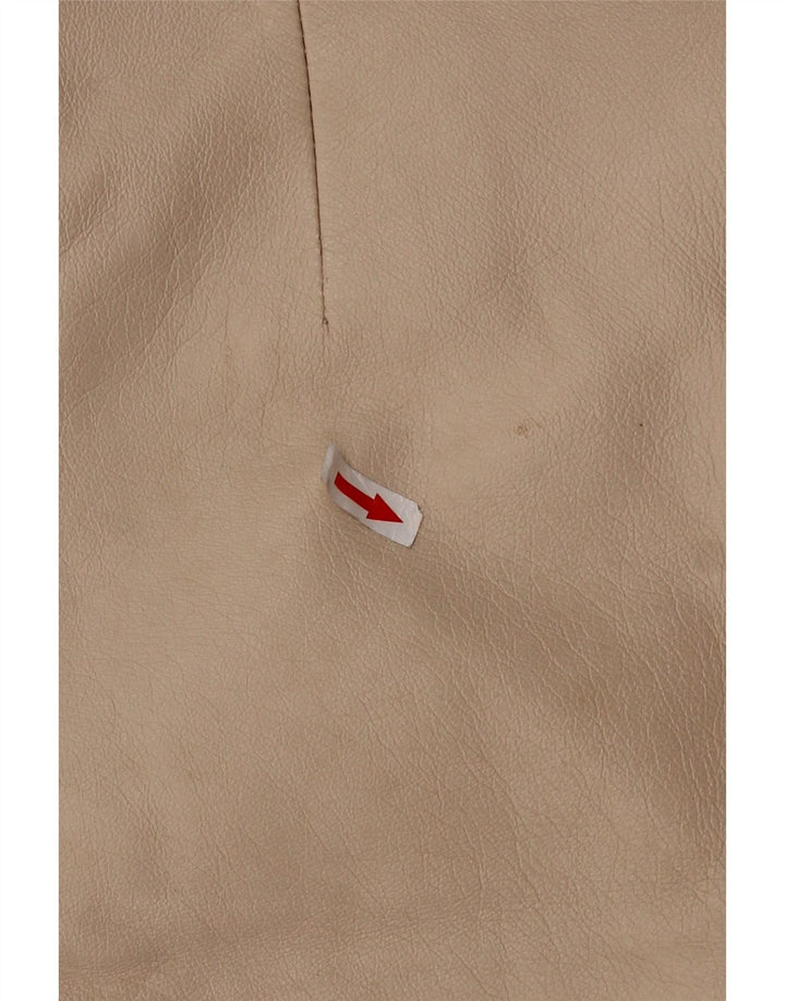 jupe en cuir femme vintage W30 Beige moyen