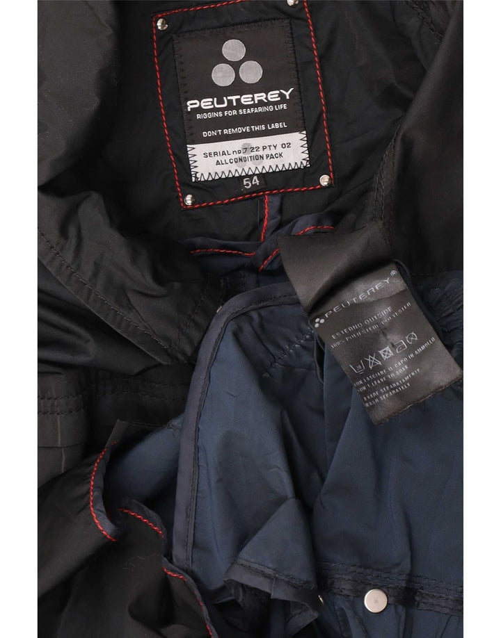 PEUTEREY Veste Militaire Homme EU 54 2XL Noir Polyester