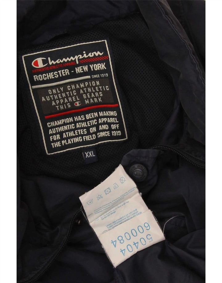 Champion Veste coupe-vent pour homme UK 44 2XL Bleu marine Polyamide