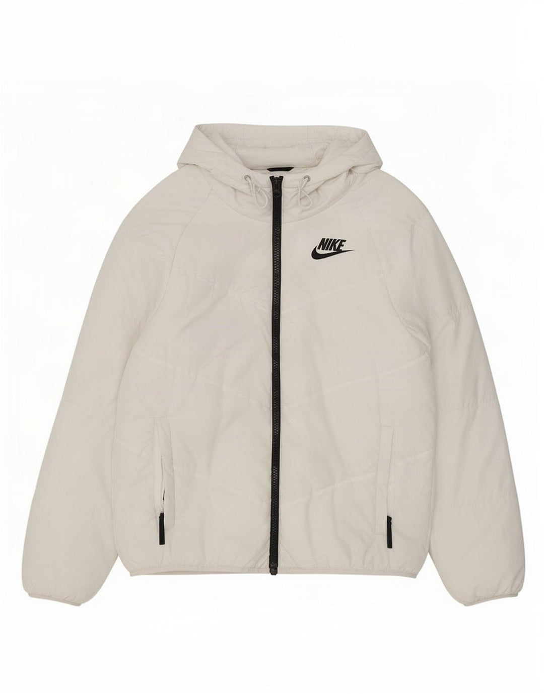 Nike Veste coupe-vent à capuche pour homme UK 36 Petit Polyester Blanc