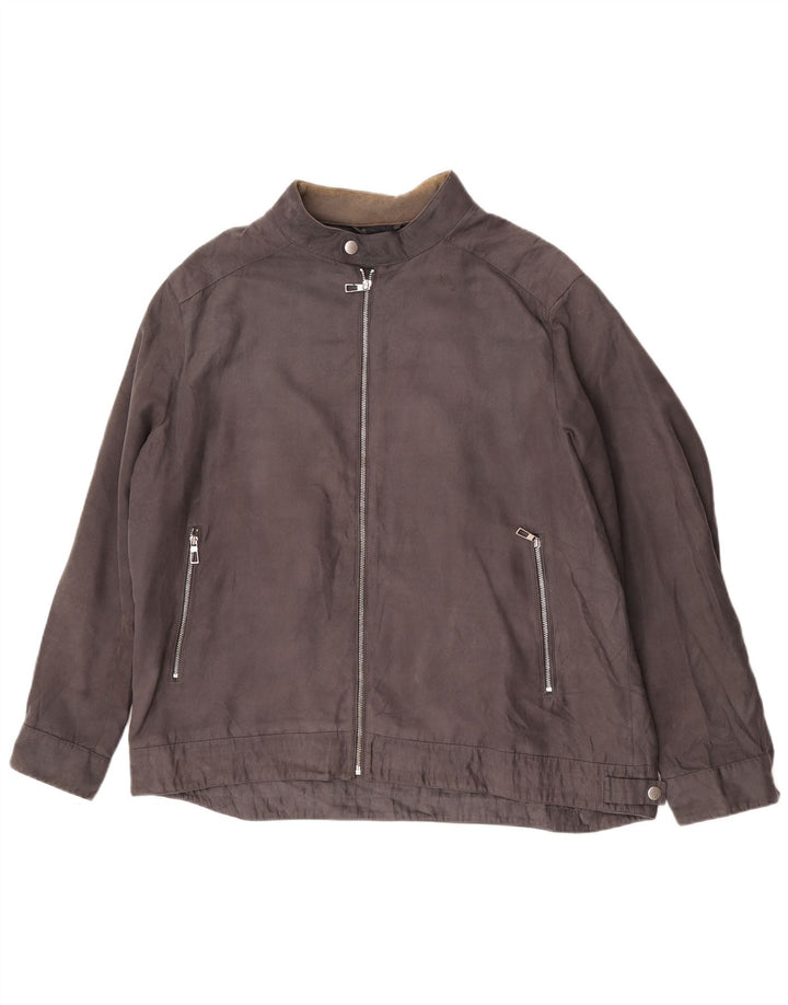Marks & Spencer Veste Bomber Homme UK 46 3XL Gris Polyester