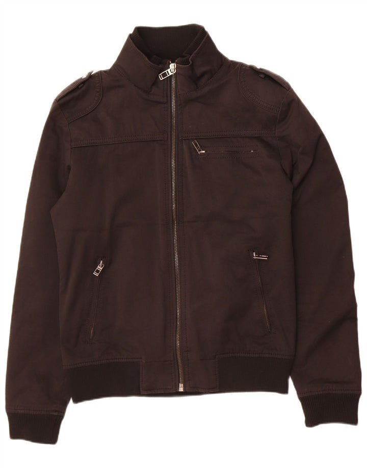 Zara Veste Bomber Militaire Homme UK 36 Petit Noir