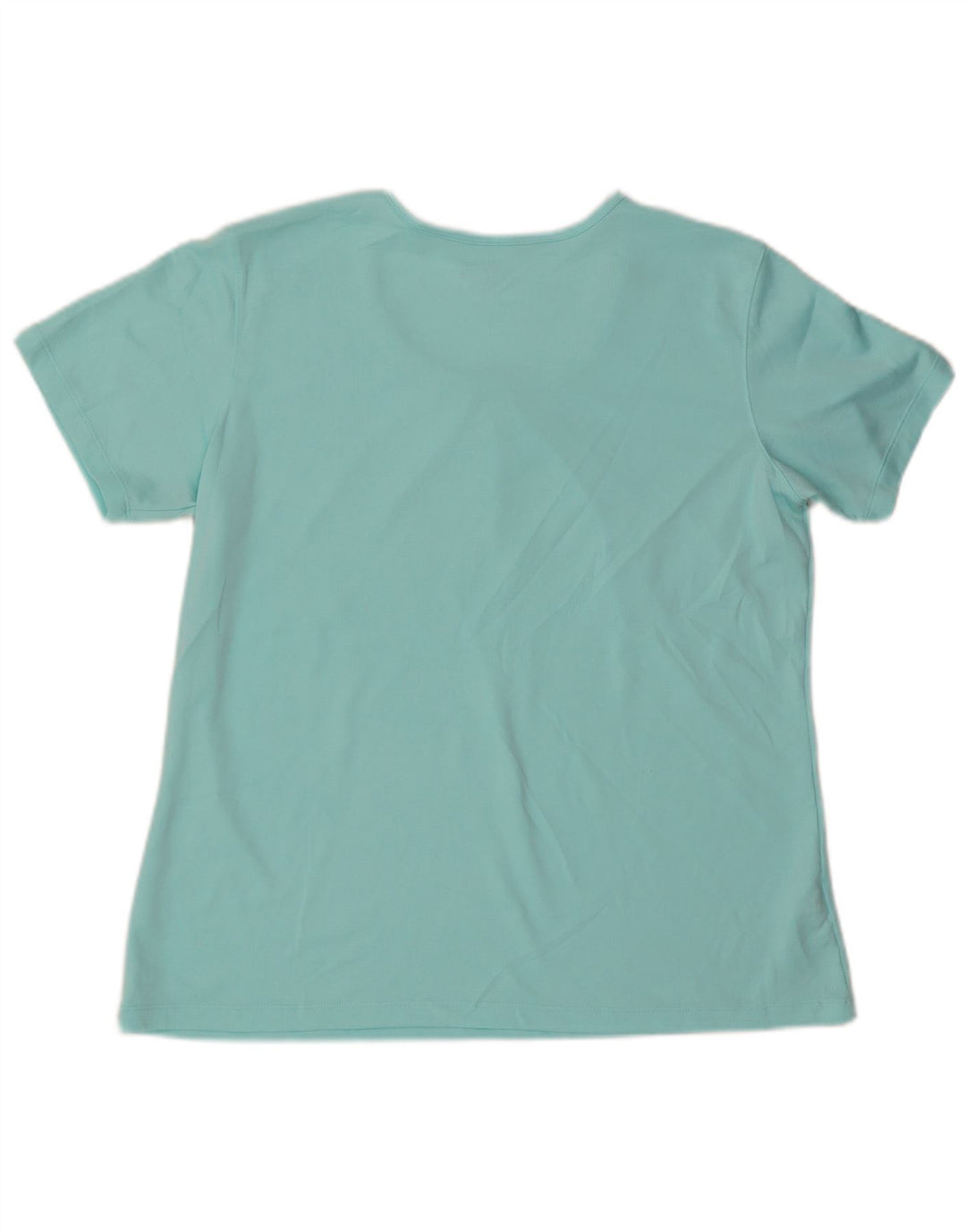 EDDIE BAUER T-Shirt Femme Top UK 18 XL Bleu Polyester