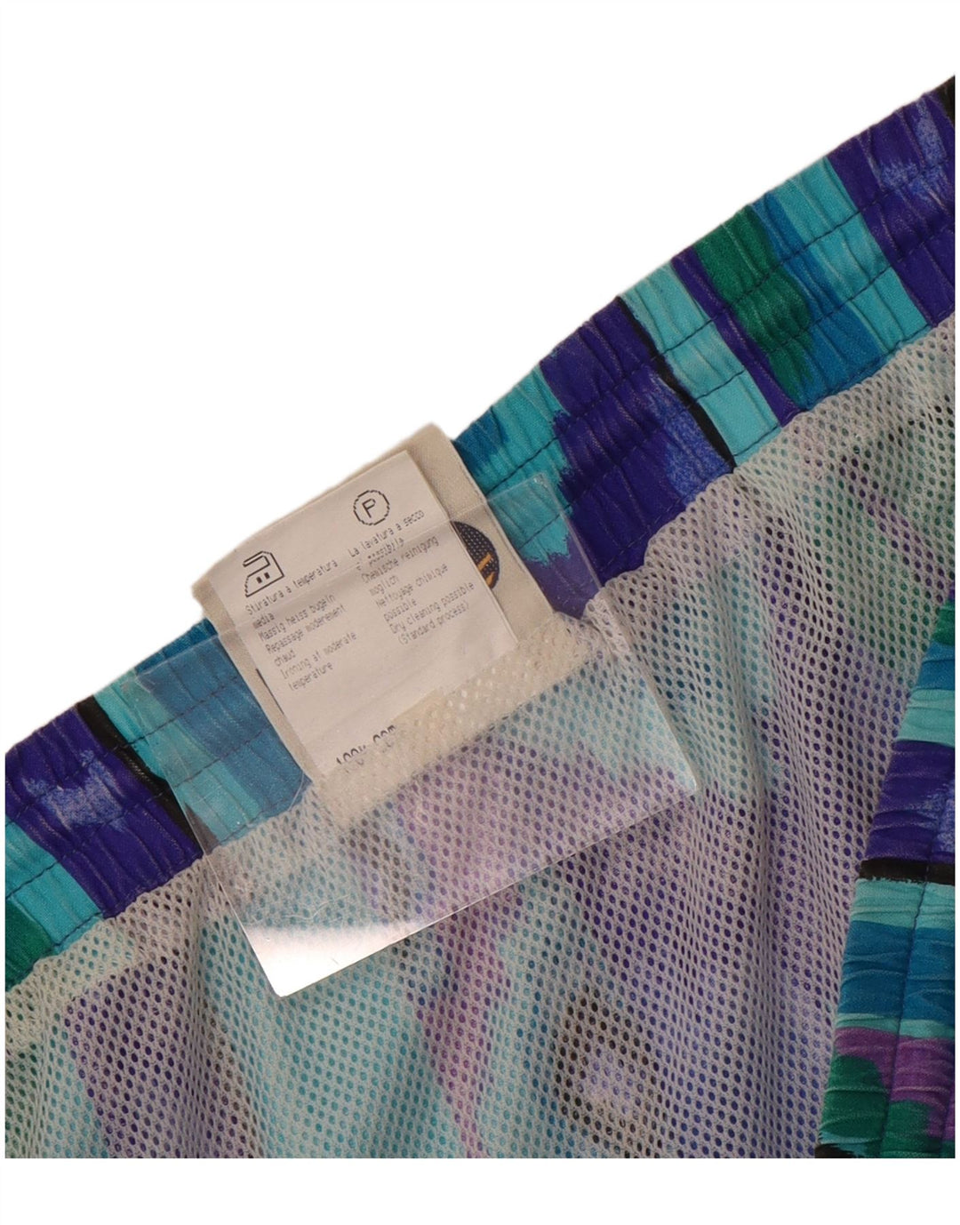 Navigare Short de bain homme en coton Ikat multicolore moyen