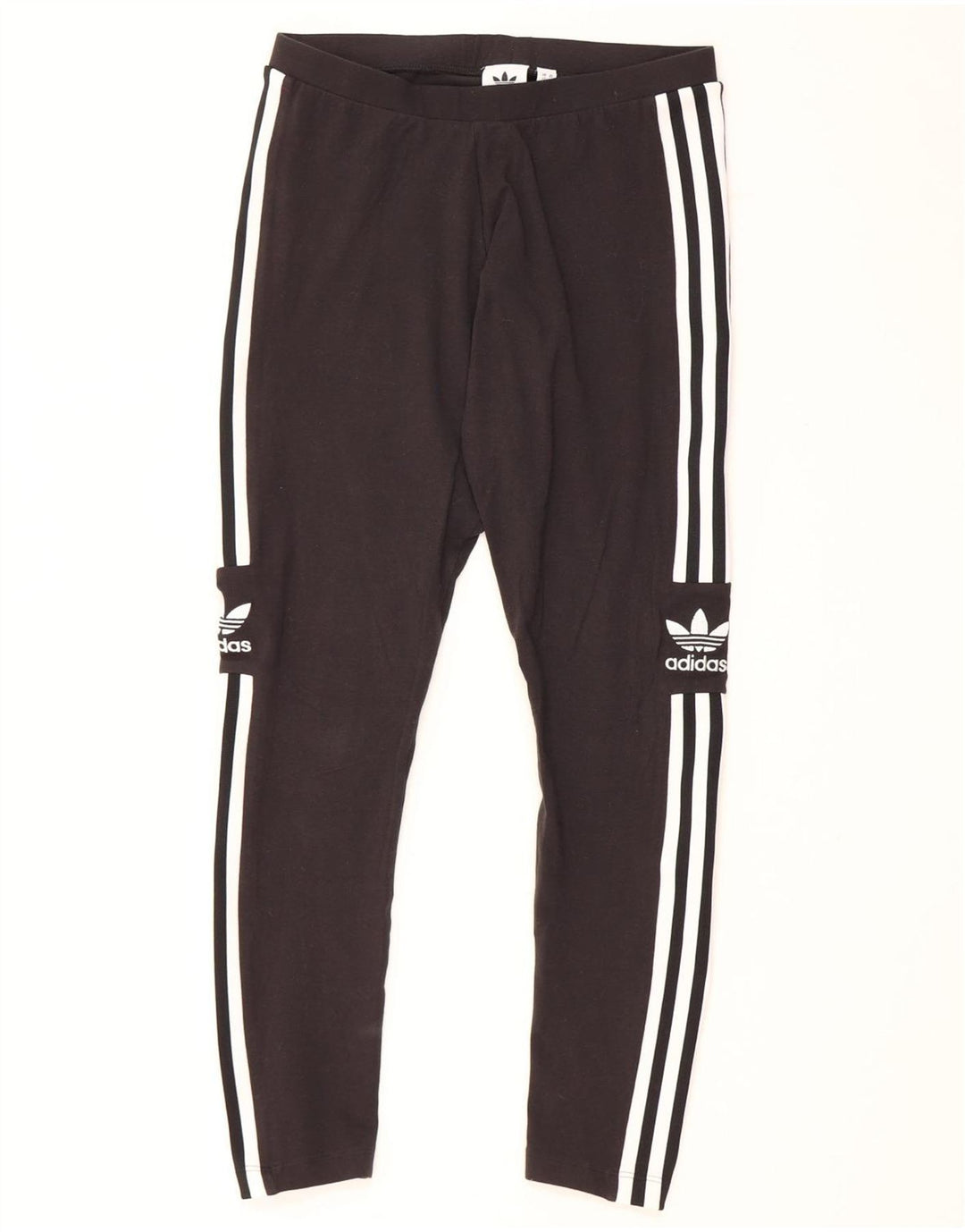 Adidas Leggings graphiques pour femmes UK 12 coton noir moyen