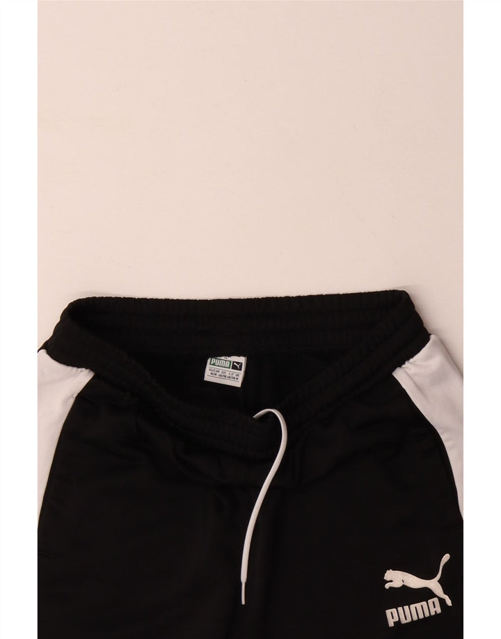 PUMA Short de Sport Homme Noir Moyen Polyester Colorblock