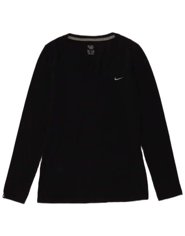 Nike Haut à manches longues pour femme UK 8/10 Small Noir