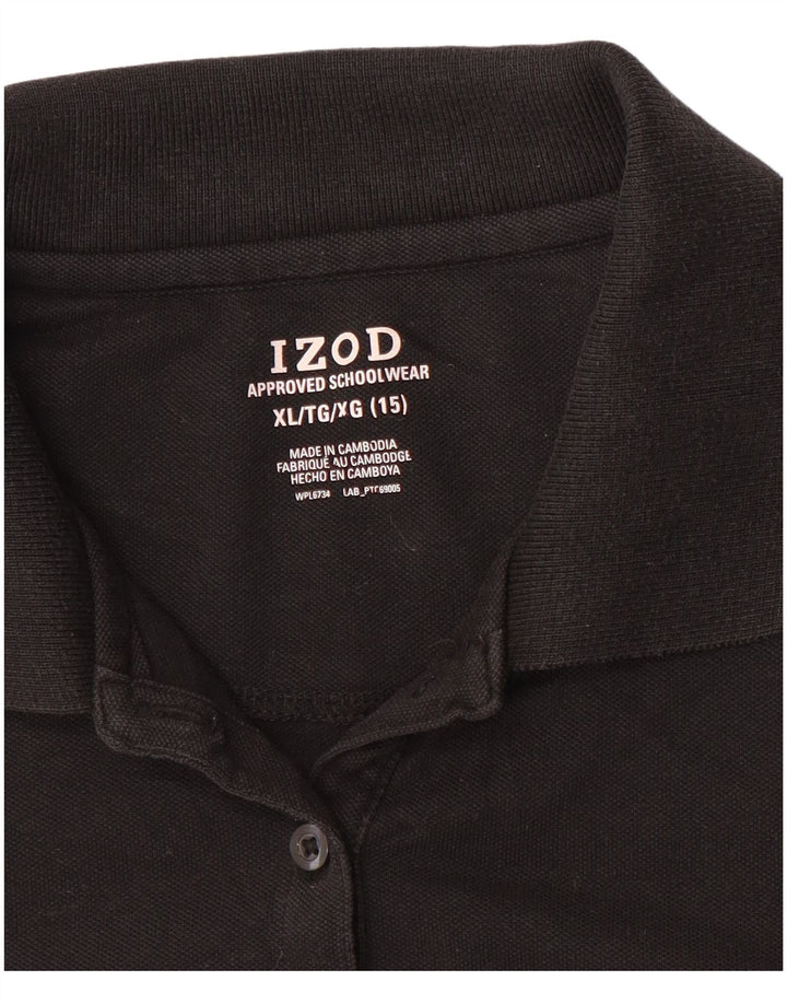 IZOD Polo Fille 14-15 Ans XL Noir