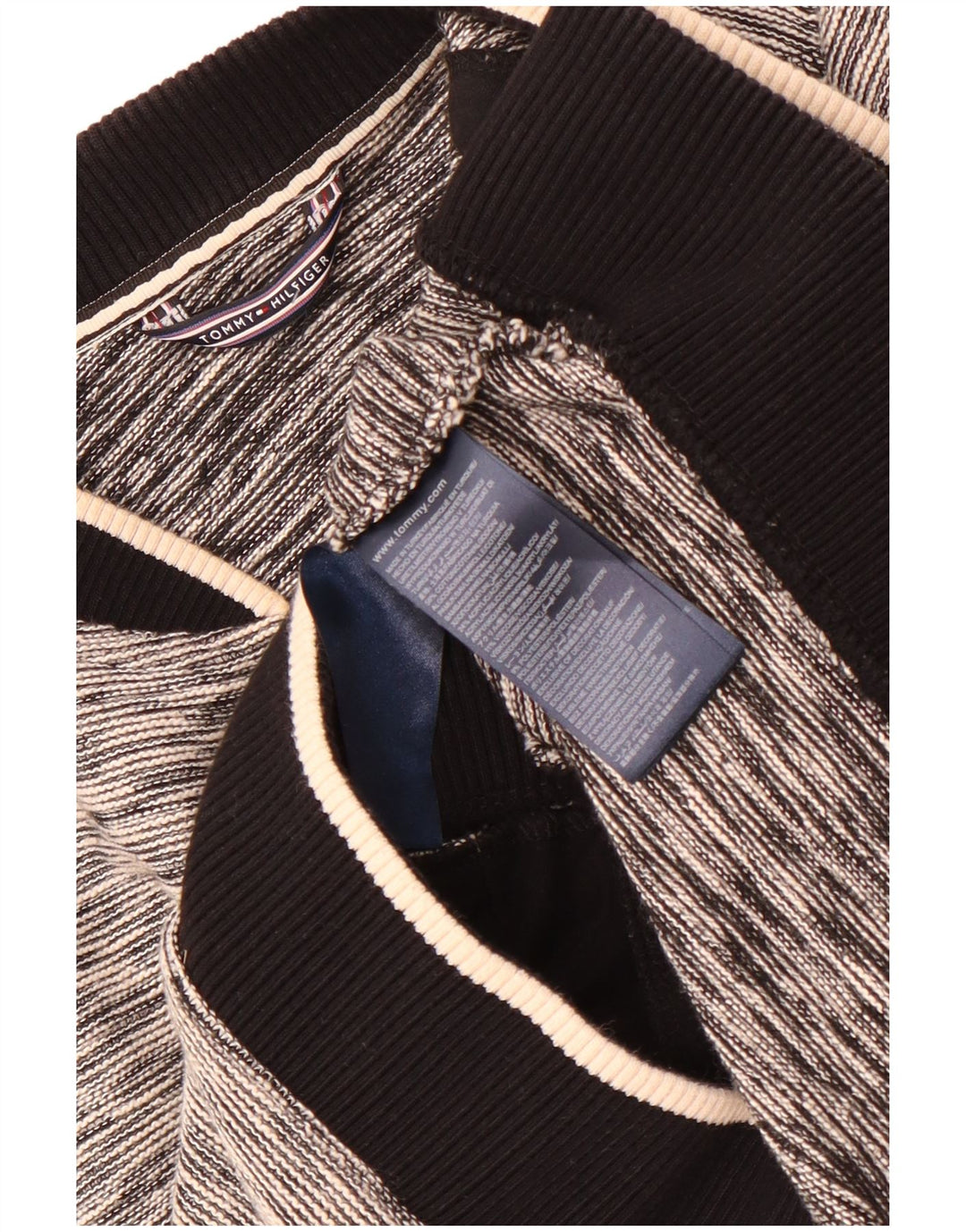 Tommy Hilfiger Veste de survêtement pour femme UK 12 Gris moyen en coton moucheté