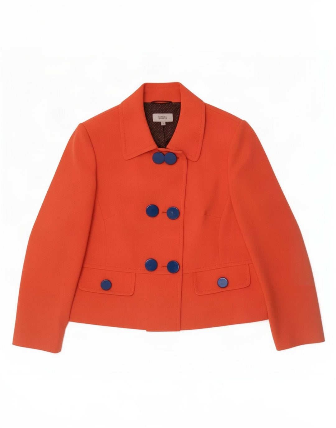 Marks & Spencer Veste blazer croisée pour femme UK 20 2XL Orange