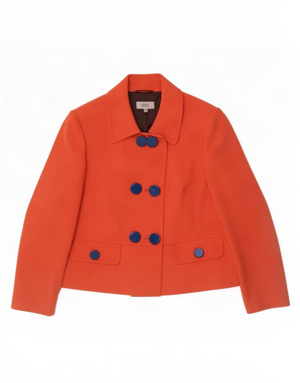 Marks & Spencer Veste blazer croisée pour femme UK 20 2XL Orange