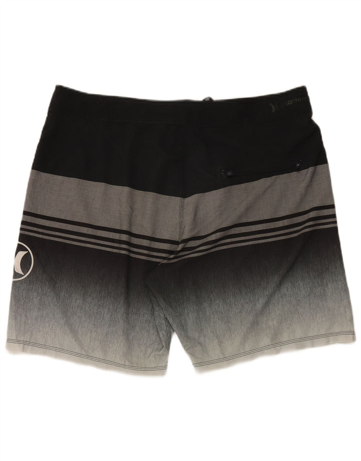 Hurley Short de Bain Homme XL Noir Rayé Polyester