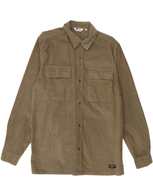 Levi's Chemise Velours Côtelé Large Homme Kaki Coton