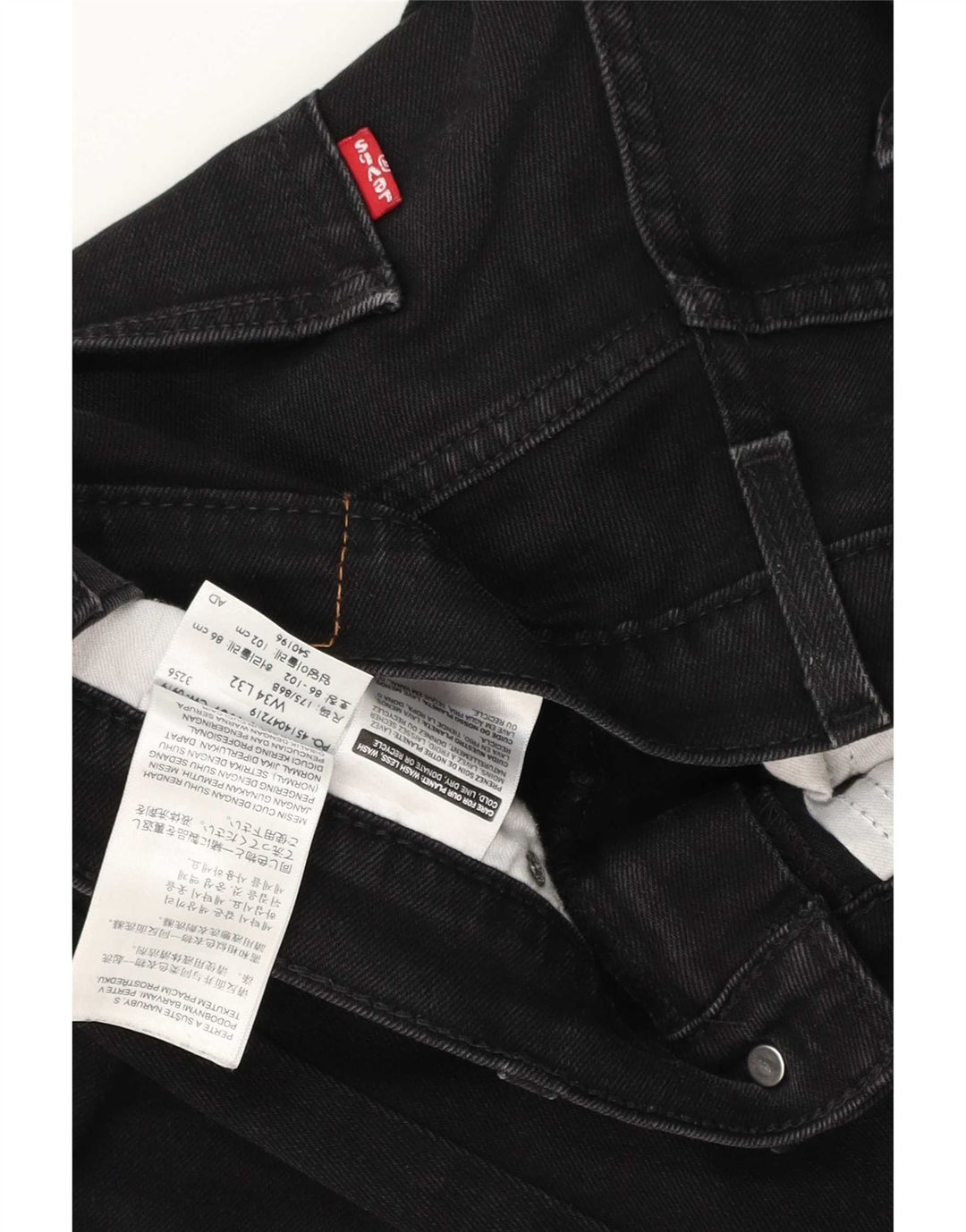 Levi's Jean Slim Homme W34 L32 Noir Coton