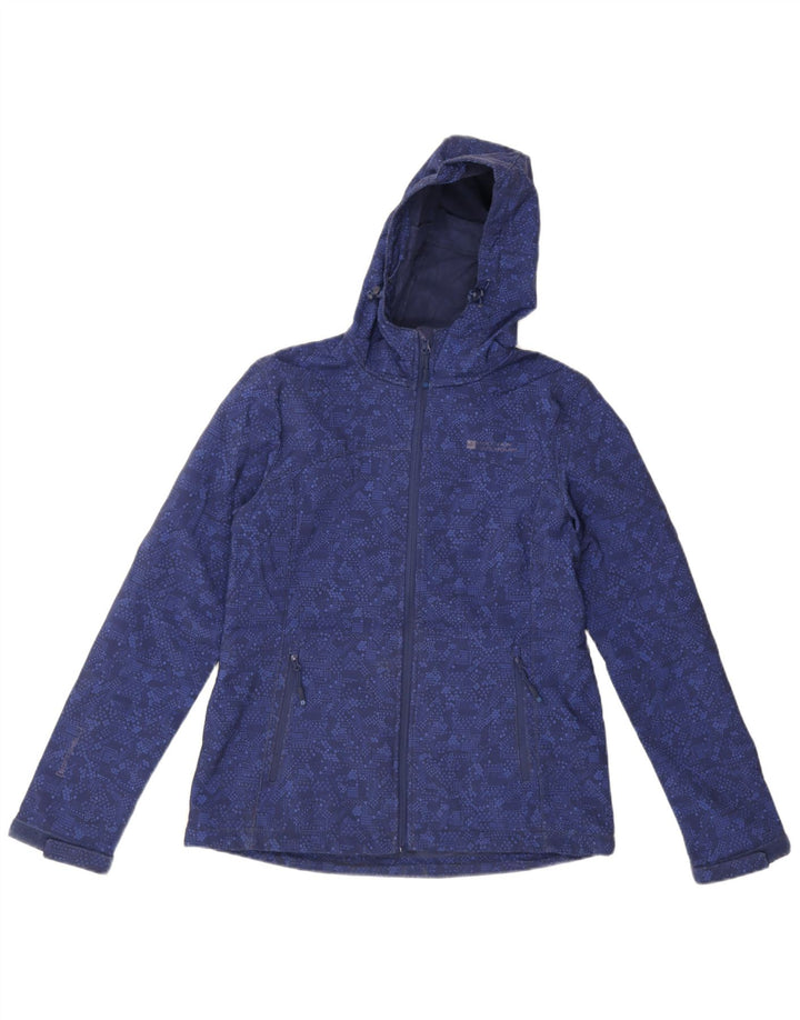 Mountain Warehouse Veste coupe-vent pour femme UK 12 Bleu moyen géométrique