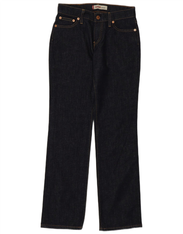 Levi's Jean Droit 528 Femme W27 L30 Bleu Marine Coton