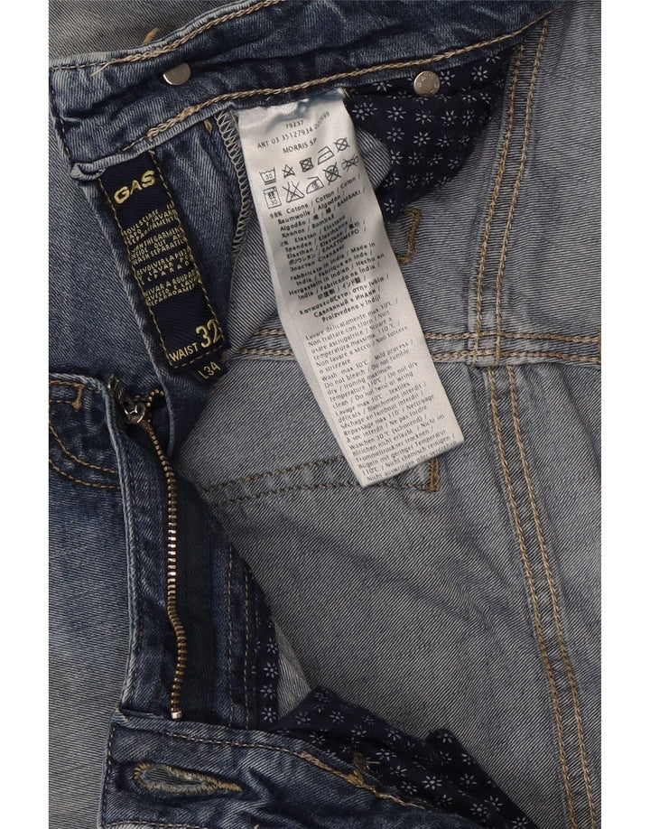 Gas Jean droit femme W32 L30 bleu coton