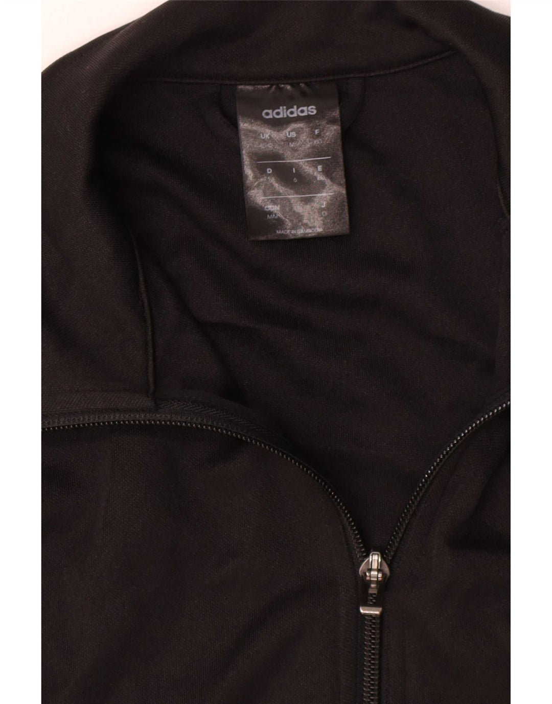 Adidas Hommes Climalite Survêtement Top Veste UK 40/42 Moyen Noir Polyester