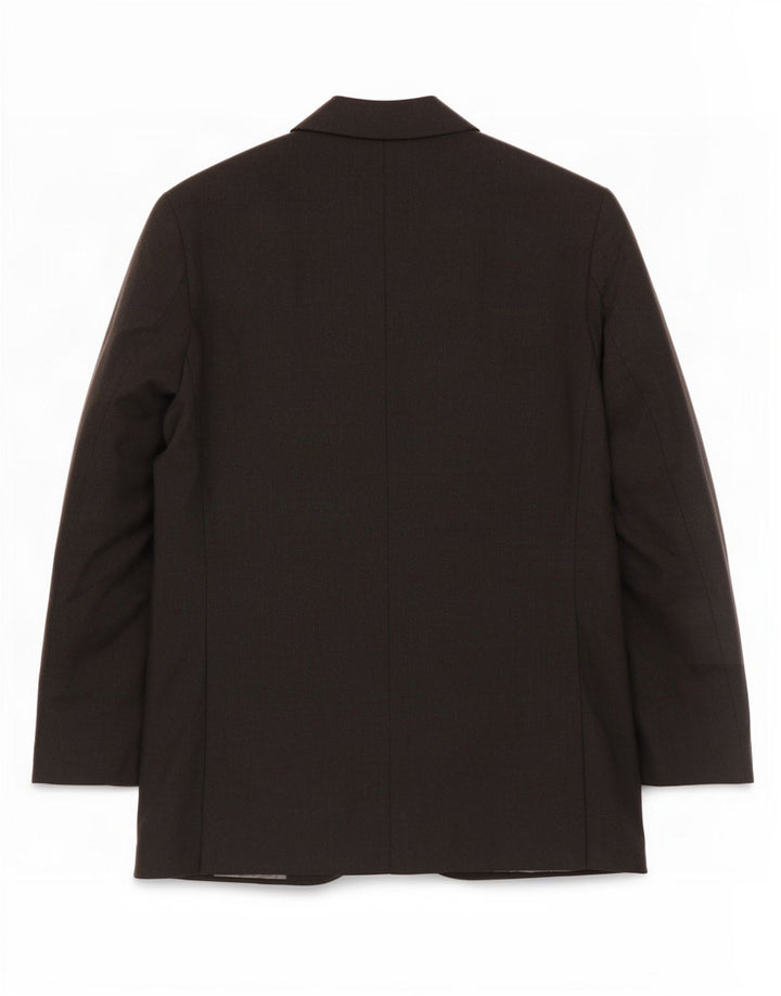 Marks & Spencer Veste blazer à 2 boutons pour homme UK 38 Noir moyen Laine vierge