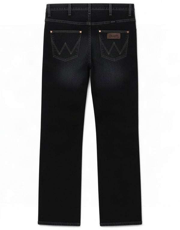 Wrangler Mens Alaska Straight Jeans W32 L32 Bleu Marine Coton