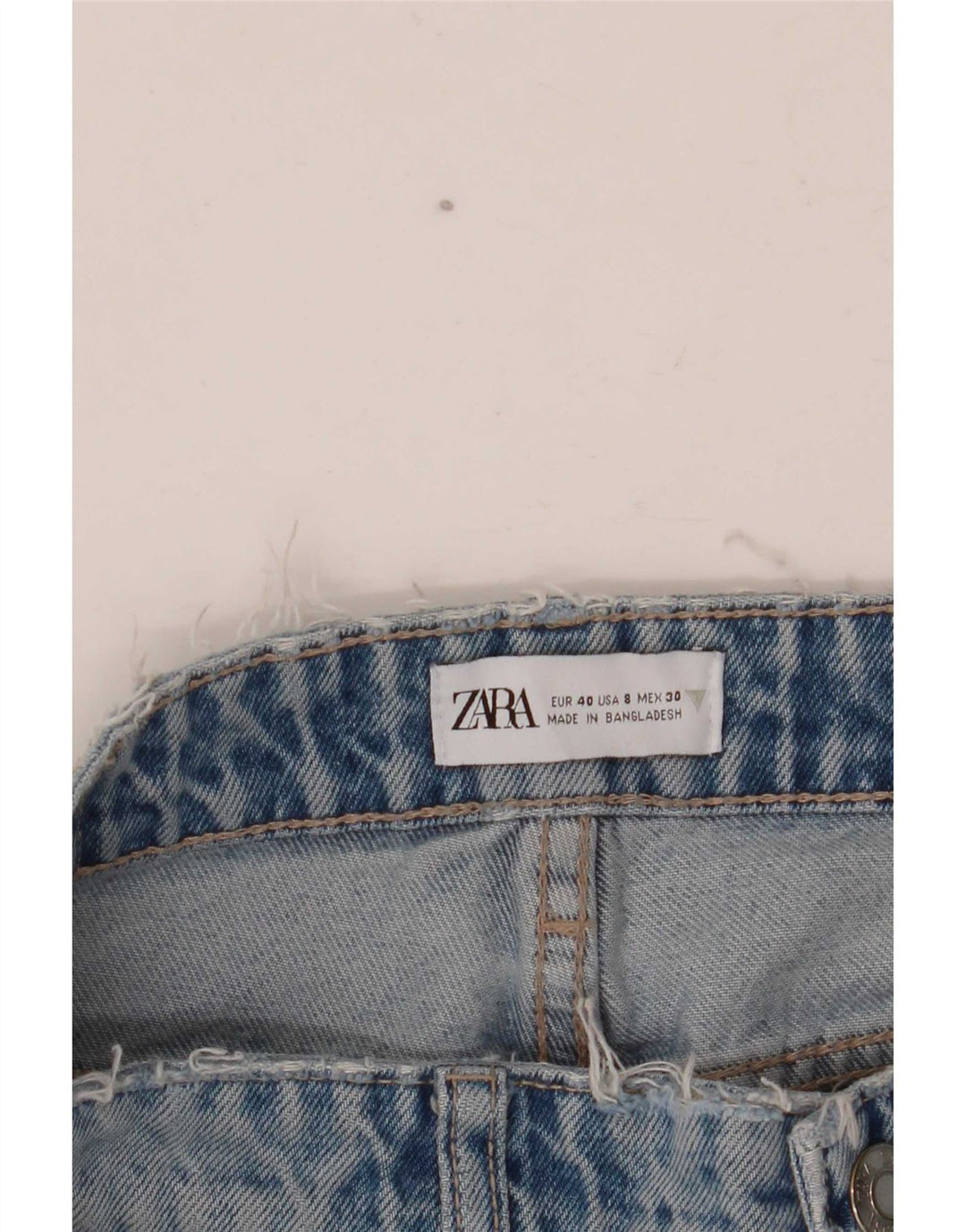 Zara Jean droit femme EU 40 Medium W30 L30 Bleu