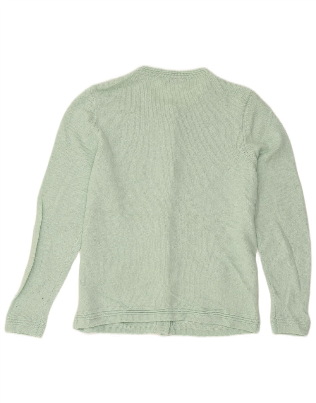 Marks & Spencer Pull Cardigan Femme UK 12 Acrylique Vert Moyen
