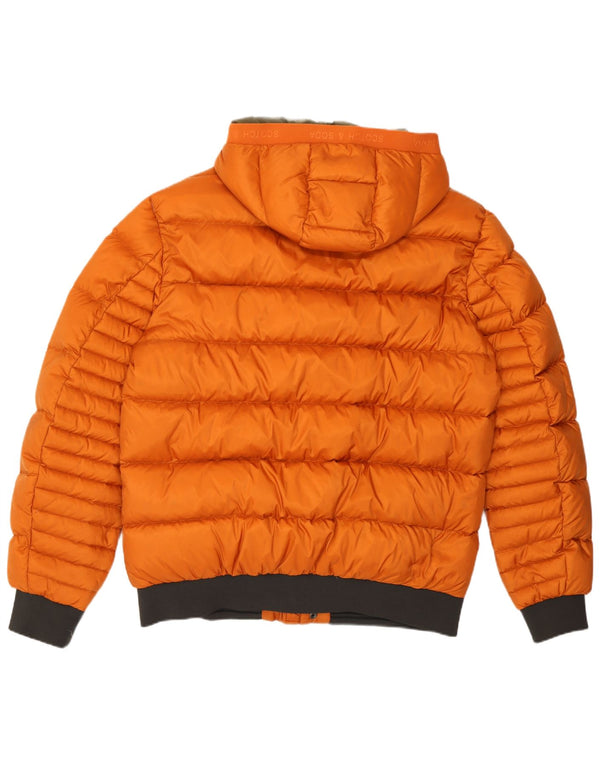Scotch & Soda Veste matelassée à capuche homme UK 42 XL Orange Polyamide