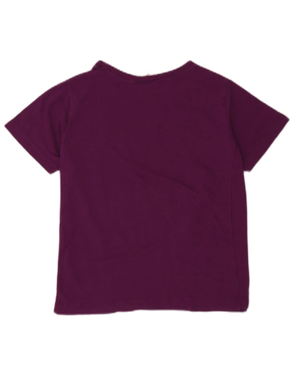 Champion T-Shirt Femme Top UK 10 Petit Violet Coton