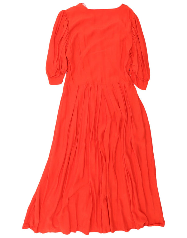 Petressa Robe longue à manches courtes pour femme IT 42 Orange moyen