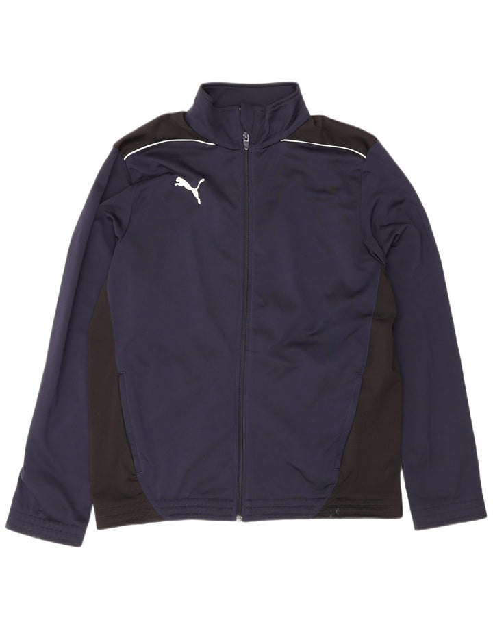 Puma Veste de Survêtement Homme Bleu Marine Moyen Colorblock Sports