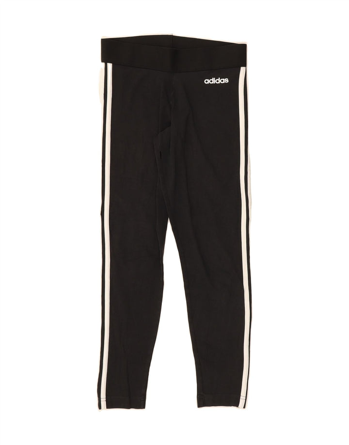 ADIDAS Womens Leggings UK 8/10 Small  Black Vintage Adidas and Second-Hand Adidas from Messina Hembry 