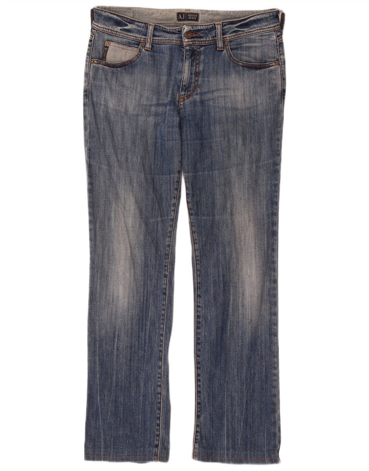 Armani Femme Bootcut Jeans W29 L29 Bleu Coton