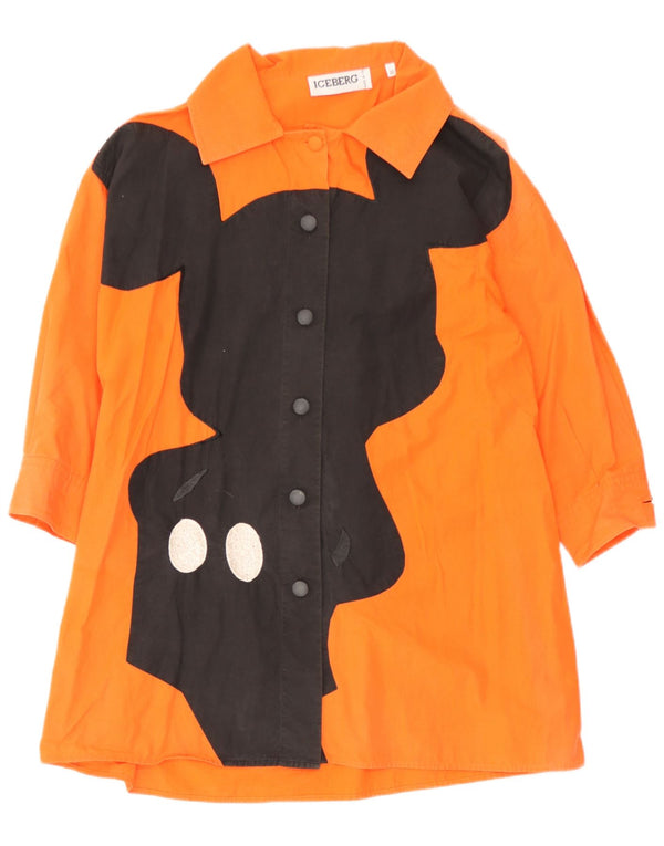 Iceberg Chemisier graphique surdimensionné pour femme IT 40 Small Orange