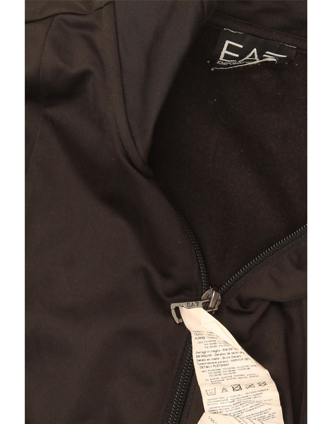 Emporio Armani Veste de survêtement pour homme Small Noir Colourblock Polyester