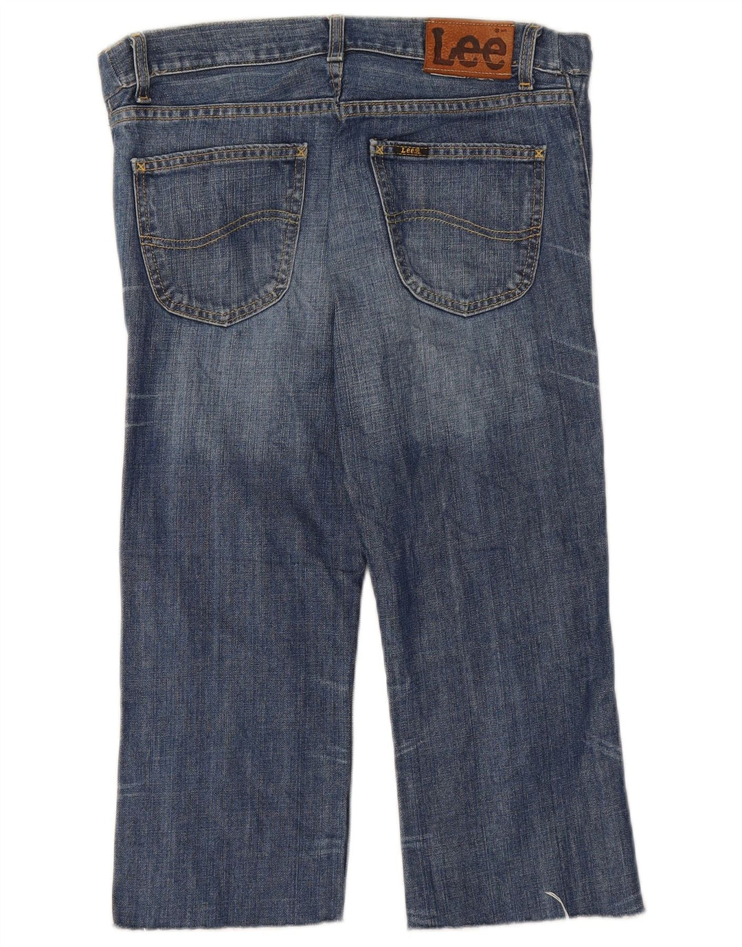 LEE Jean Court Homme W28 L20 Bleu Coton