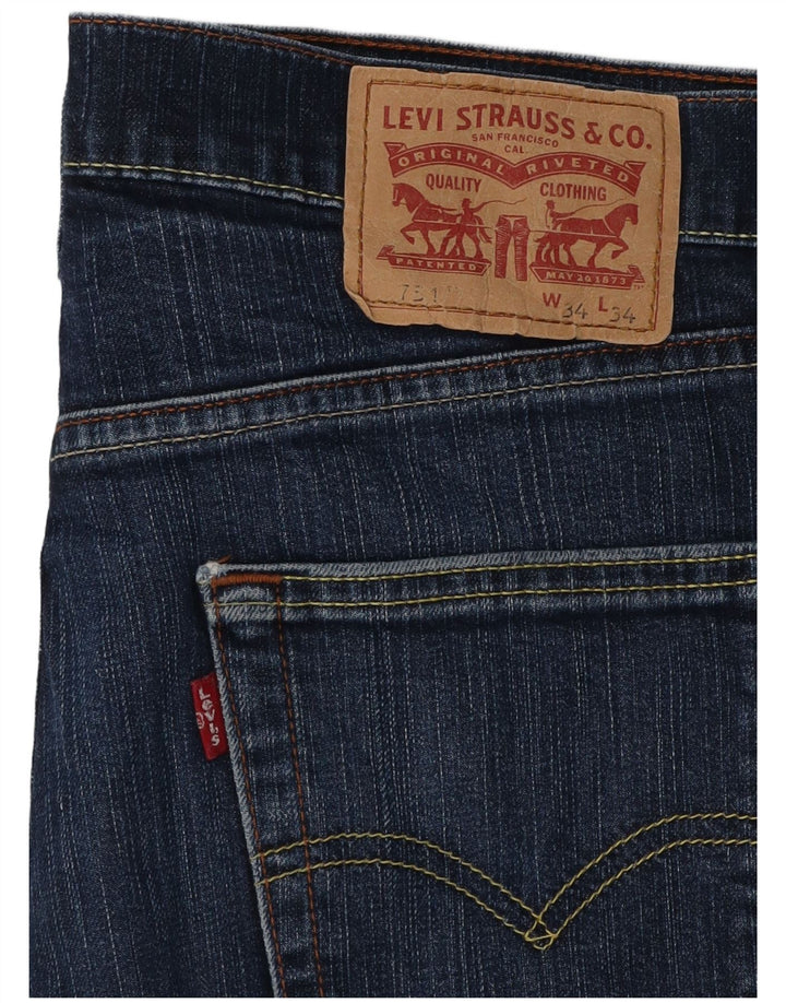 Levi's Jean Droit 751 Homme Bleu W34 L29 Coton