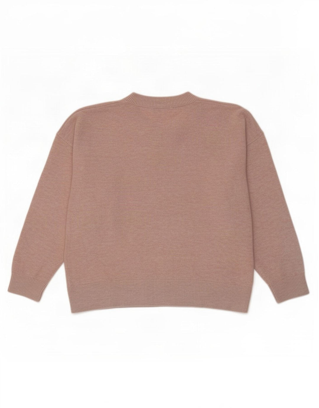 Marks & Spencer Pull col en V pour femme UK 16 Large Rose Polyester