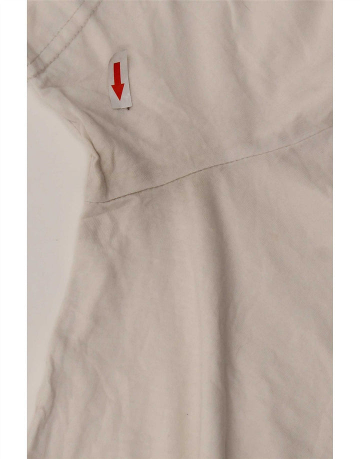 Adidas T-shirt graphique pour homme en coton blanc moyen